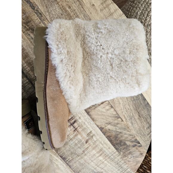 Ugg Maylin 3220 Chestnut Suede Shearling Boots Women's US Size 7 Y2K Preppy - Picture 13 of 16